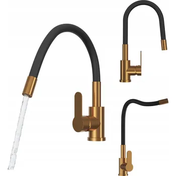 Vodovodní baterie Stojánková kuchyňská baterie Granitan GRADO PLUS stříbrná