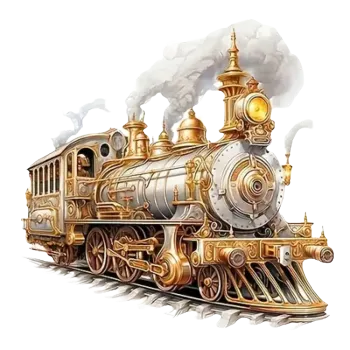 Nášivka Nažehlovací obrázek - lokomotiva IV (22,0 x 21,6 cm)