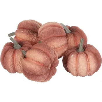 umělá květina Dýně z polystyrenu, barva oranžová, cena za balení (6 ks).