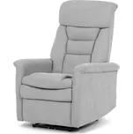 Nábytek PEGAS s.r.o. Polohovací křeslo, elektrické zabudované ovládání, šedá, látka, TV-925 SIL2