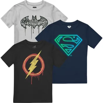 Chlapecké tričko DC Comics 3 Pack Hero Logos 7-8 let