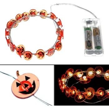 Vánoční dekorace Řetěz s LED světýlky - halloween, barva teplá bílá