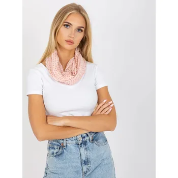 Čepice Dámská tunelová šála AT CH BF48181 světle růžová jedna velikost