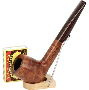 Čistič dýmky Dýmka MonteBello Profis hnědá, hladká, filtr 9mm