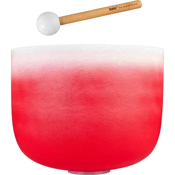 Perkuse Sela Crystal Singing Bowl Chakra 14" - Red, Root, C (432Hz) + prodloužená záruka 3 roky