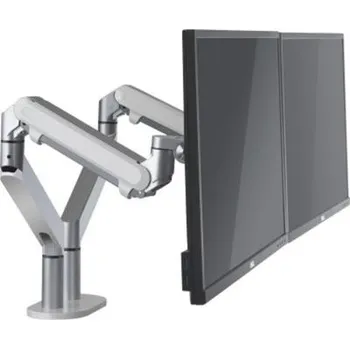 Držák monitoru Dvouramenný držák monitoru Barva: metalická