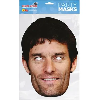 Karnevalový kostým Papírová maska Mark Webber BNMWEBBx