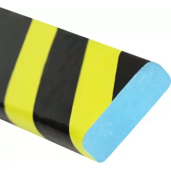 Dětská zábrana Černo-žlutá pěnová výstražná ochrana rohů stěn, sloupků, konstrukcí a strojních zařízení PI-4 - délka 100 cm, šířka 3,3 cm, výška 1 cm