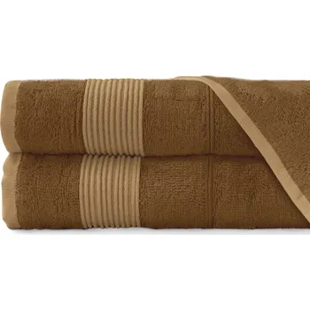 Ručník BAMBUSOVÝ RUČNÍK MORENO 70x140 SVĚTLEHNĚDÁ