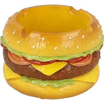 Popelník KRCZ Cigaretový popelník keramický Hamburger
