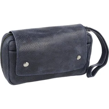 Čistič dýmky KRCZ Pouzdro na 3 dýmky Angelo kožené, modré