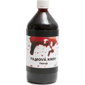 Karnevalový doplněk Profesionální filmařská krev tmavá 250 ml PJkrt250