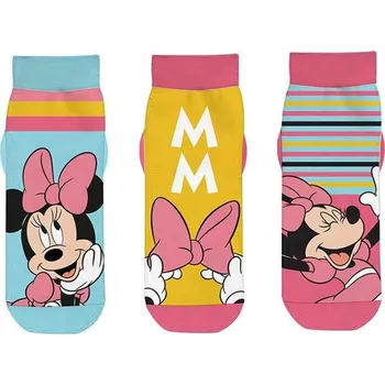 Minnie Mouse Sada 3 ks kotníčkové ponožky MINNIE Velikost: 31-34