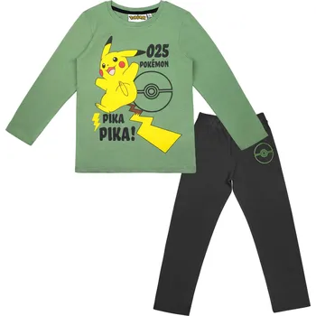 Dívčí pyžamo PYŽAMO POKÉMON (zeleno-černé) Velikost: 10