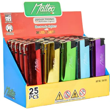 Zapalovač Matteo Metal Colorful