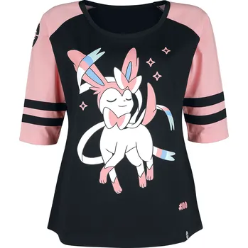 Dámské tričko Tričko s dlouhým rukávem z Pokémon - Sylveon - Ženy - cerná/ružová