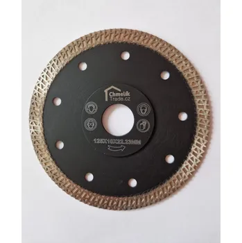 Řezný kotouč Diamantový kotouč Chmelík-Line Black 125 mm (Celoobvodový voštinový/závojový tenký segment.)