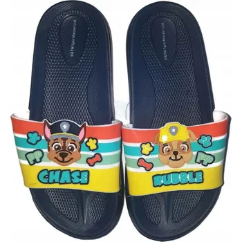 Dětská sálová obuv PANTOFLE TLAPKOVÁ PATROLA (tmavě modré) Velikost: 25-26