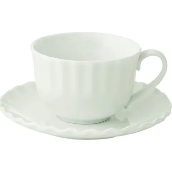 Easy Life, Itálie Easy Life - Porcelánový šálek a podšálek Onde White - 250 ml Barva: jako na obrázku