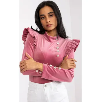 Dámská košile Halenka DHJ BZ 6533A.44P tmavě růžová jedna velikost