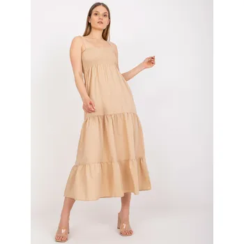 Dámské šaty Šaty RO SK ELB 4004.10P béžová M