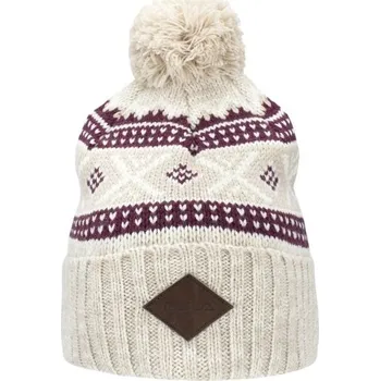 Čepice Vlněná čepice Bula LODGE WOOL UNI Béžová, Vínová, Bílá