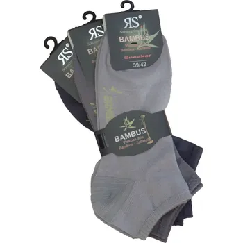 Dámské ponožky RS unisex letní sneaker bambusové jednobarevné ponožky mix35 43-46