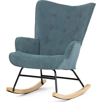 Křeslo Nábytek PEGAS s.r.o. Houpací křeslo, zelená, látka, AK-371 GRN2