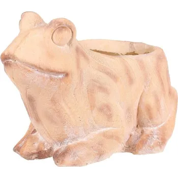 Biokrb Betonový obal Žába, MgO keramika, 32 x 23 x 23 cm, přírodní