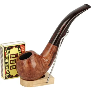 Čistič dýmky Dýmka MonteBello Runnie App hnědá, hladká, filtr 9mm