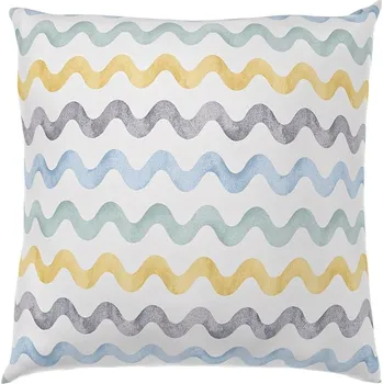 Povlak na polštářek Kvalitex Povlak na polštář bavlna DUO modré vlnky Abmessungen der Kopfkissenbezüge: 50x50cm