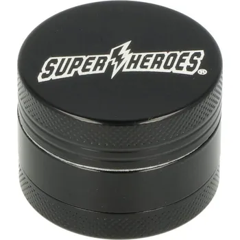 Drtič tabáku keramický Super Heroes Black, 3.díl.,40mm