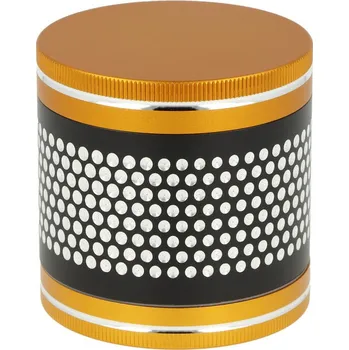 KRCZ Drtič tabáku kovový Black&Gold ,4.dílný, gold/black, 60mm