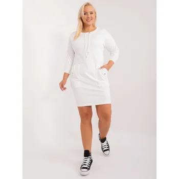 Dámské šaty Dámské Plus size šaty RV-TU-9124.66 RELEVANCE Barva: Tělová, Velikost: UNI