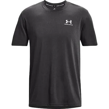 Pánské tričko UA LOGO EMB HEAVYWEIGHT SS-GRY - 3490781