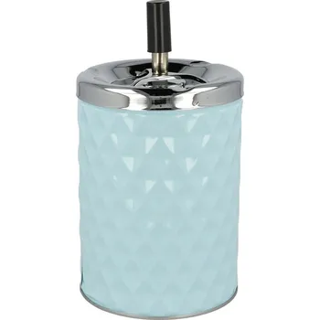 Popelník KRCZ Cigaretový popelník kovový otočný Diamant modrý, 11cm