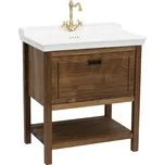 Naturel Koupelnová skříňka s umyvadlem Naturel Country 79,5x85x53 cm palisandr COUNTRY80ZPA COUNTRY80ZPA