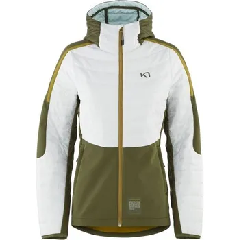 Dámská větrovka Dámská sportovní bunda KARI TRAA VOSS HYBRID XS Bílá, Khaki