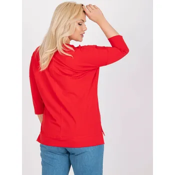 Dámská košile Halenka RV BZ 7581.62P červená jedna velikost