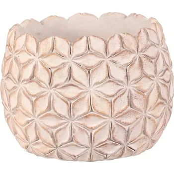 Obklad Obal betonový - květinová mozaika, vel. L, světle šedý