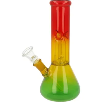 Skleněný bong s perkolací Super Heroes Duhový Ice, 21cm