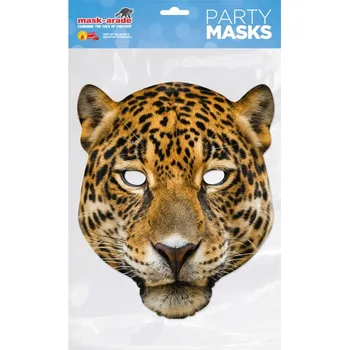 Karnevalový kostým Papírová maska Leopard BNLEOPAx