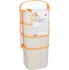 Jídlonosič Orion 120963 1x 2 l + 3x 1,15 l béžový/oranžový