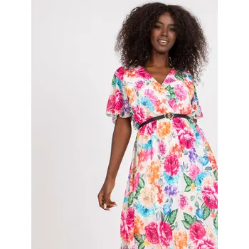 Dámské šaty Šaty DHJ SK 13162.92 světle béžová jedna velikost