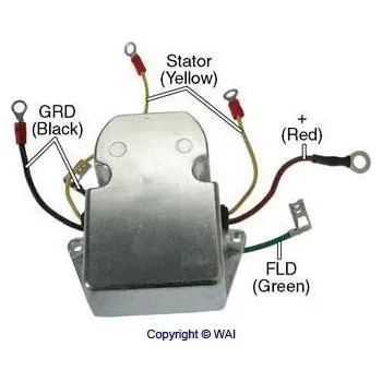 Alternátor Regulátor napětí alternátoru Motorola USA 105-245