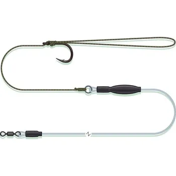 Rybářský háček 1ks - Návazec MADCAT Pop-Up Pellet Rig 65cm 0,95mm/Vel. 2/0