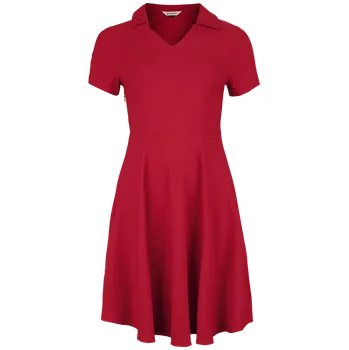 Dámské šaty Středně dlouhé šaty Rockabilly z Banned Retro - Wonder Fit & Flare Dress - Ženy - červená