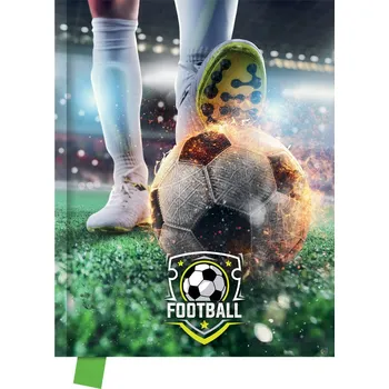 Památník JUNIOR 14x18 cm, 80 list. čistý - Football