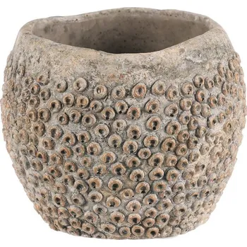 Obal na květináč Obal na květiny - malý, beton, šedá barva