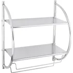 Multi Polička Multi se zásobníkem chrom POLOBLOUK2 POLOBLOUK2